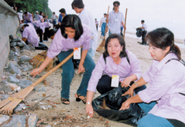 การเรียนรู้และการปฏิบัติงานเกี่ยวกับการอนุรักษ์ธรรมชาติของแหล่งท่องเที่ยว